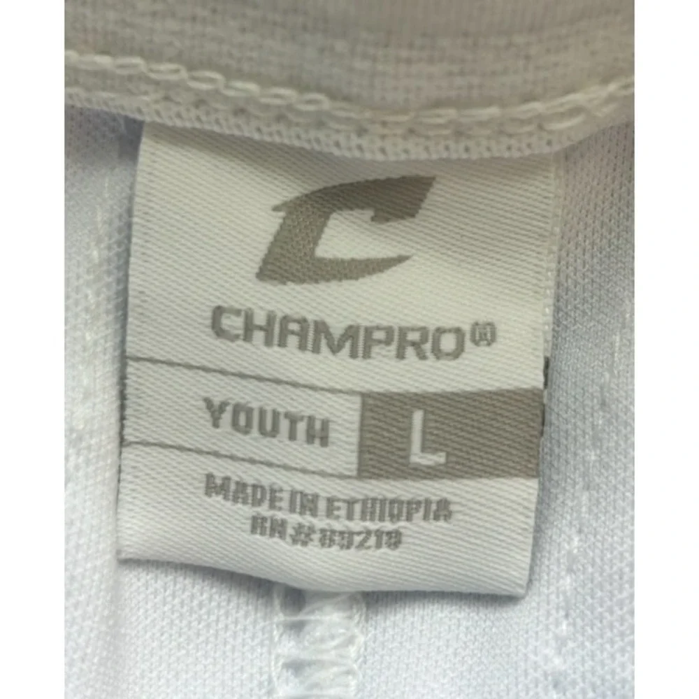 Champro Baseball Pant Open Bottom Loose Fit‎ White Youth Size Large